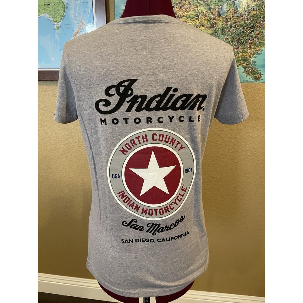 Indian Motorcycle North County San Marcos V-Neck T-Shirt